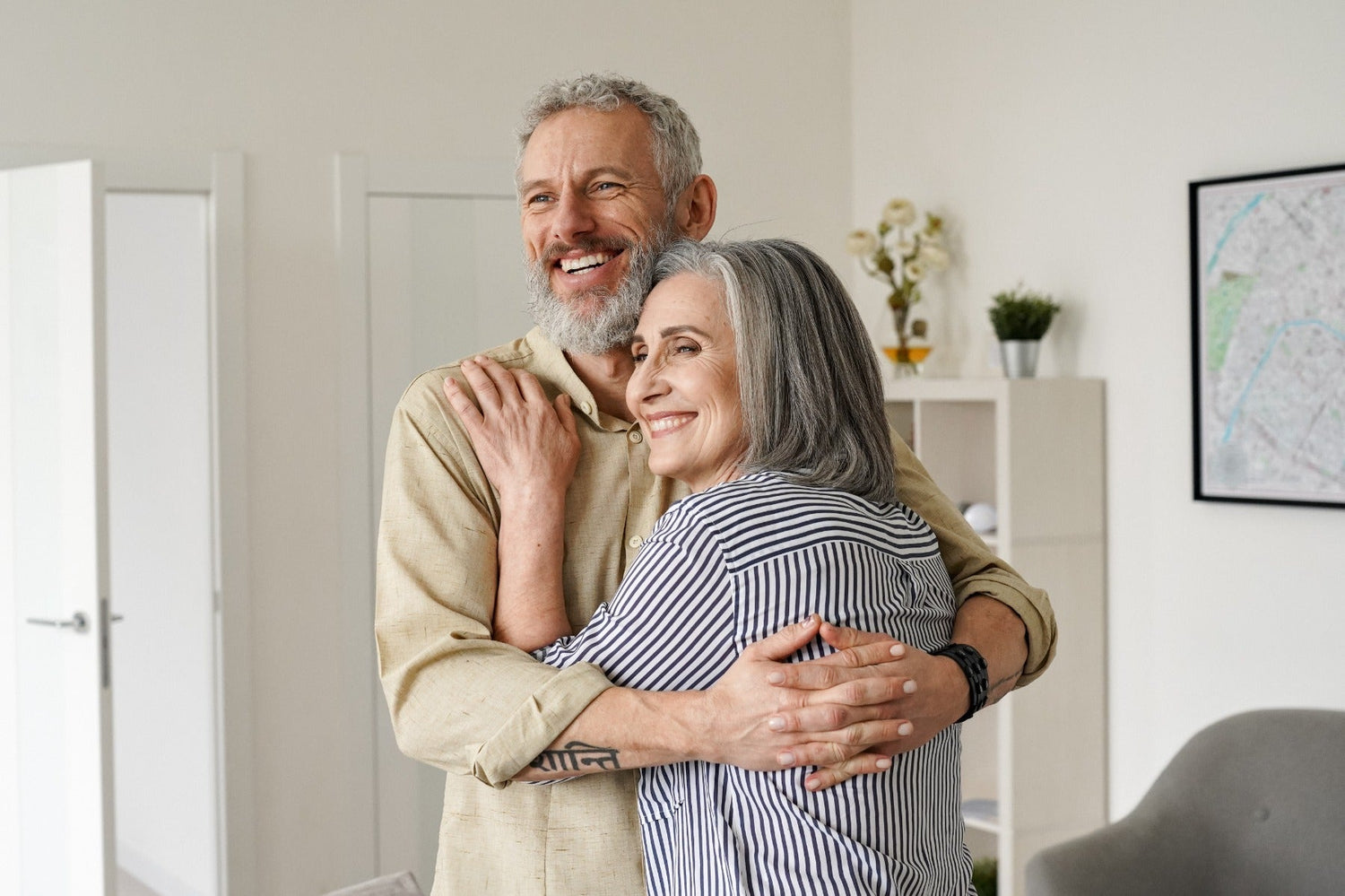 happy elderly couple